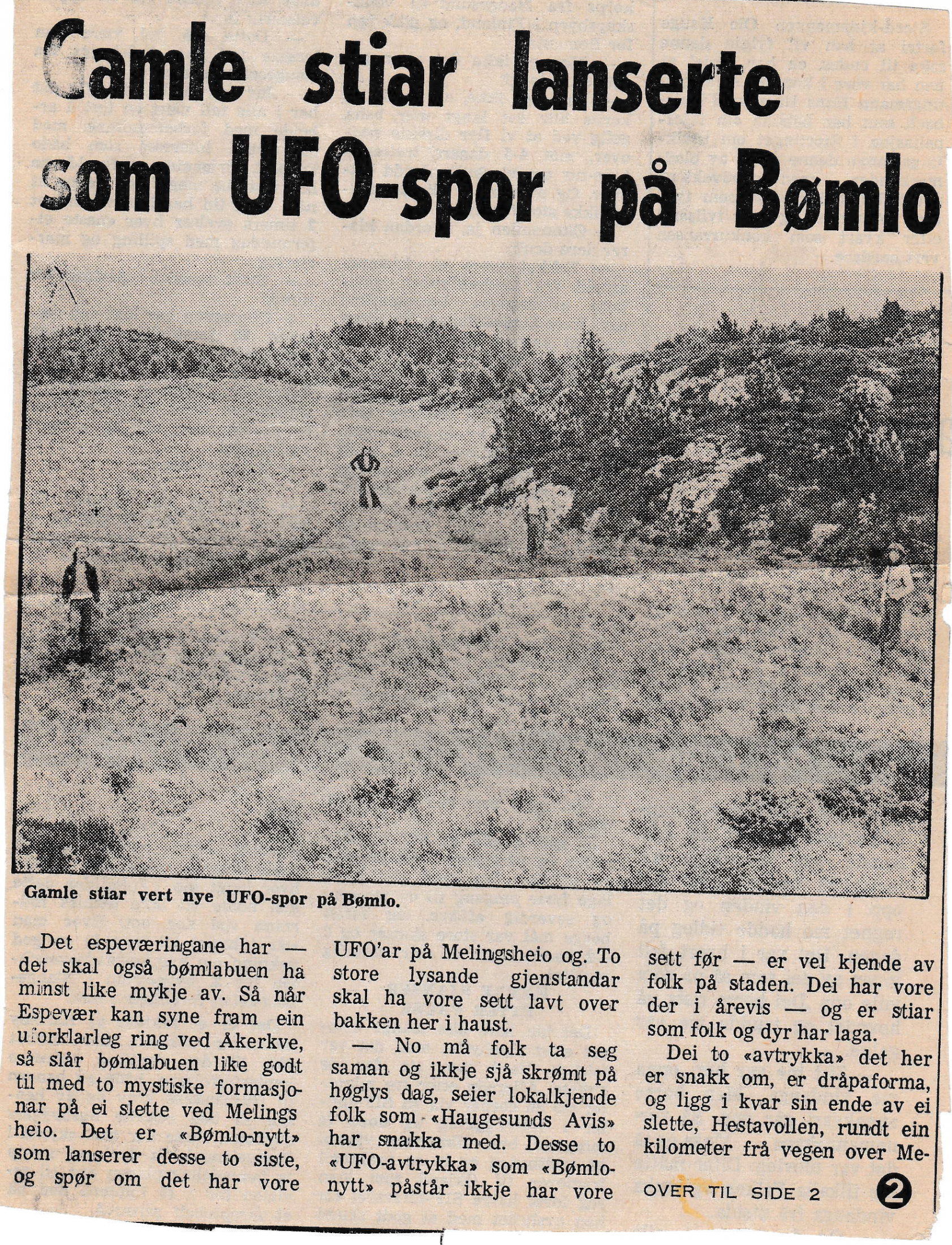 Gamle stiar lansert som UFO-Sport på Bømlo